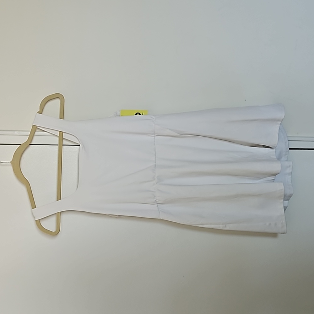 Women’s White Square-Neck A-Line Dress